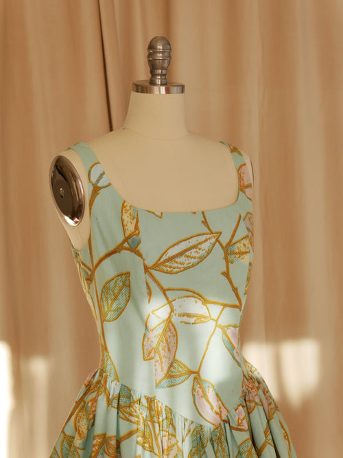 Basque-Waist Mini Dress
