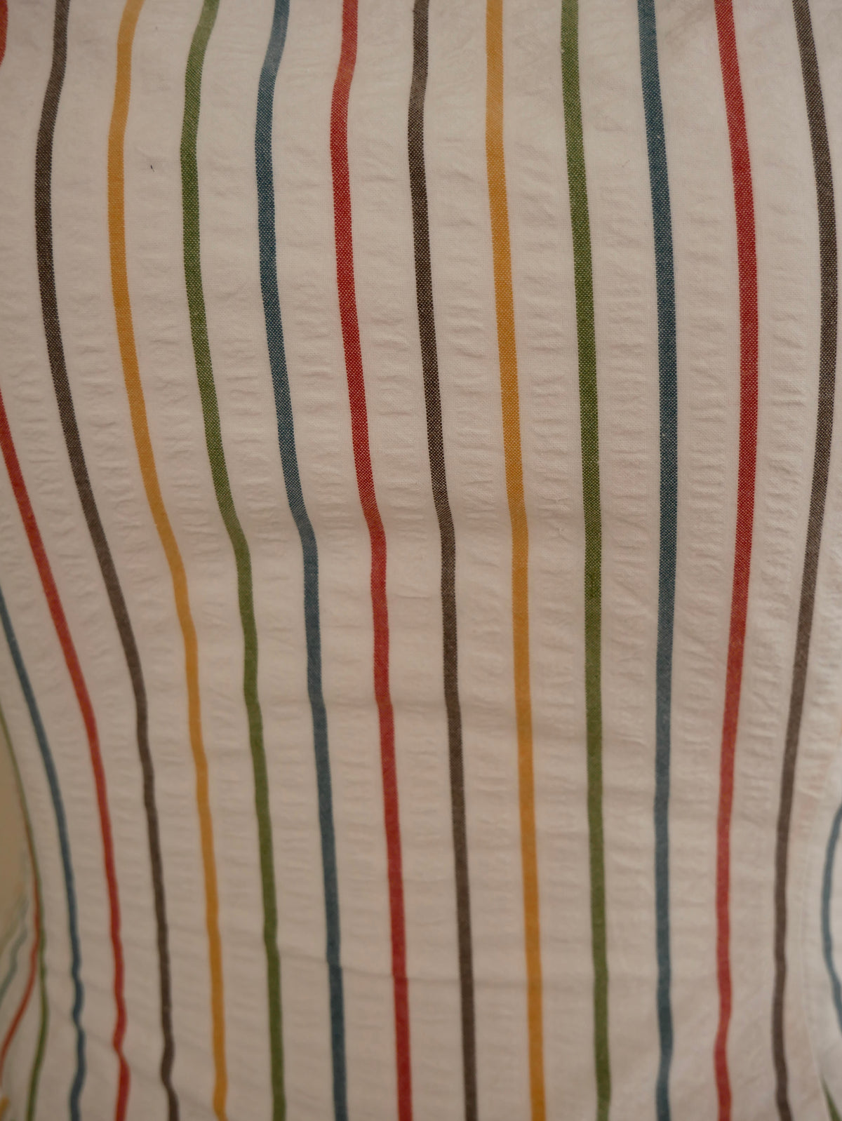 Striped Basque-Waist Midi Dress