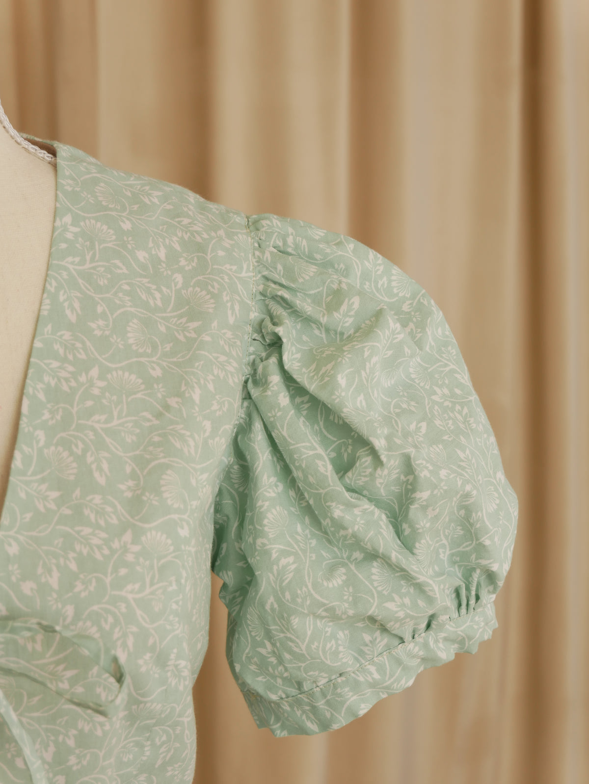 Tie-Front Peplum Bodice