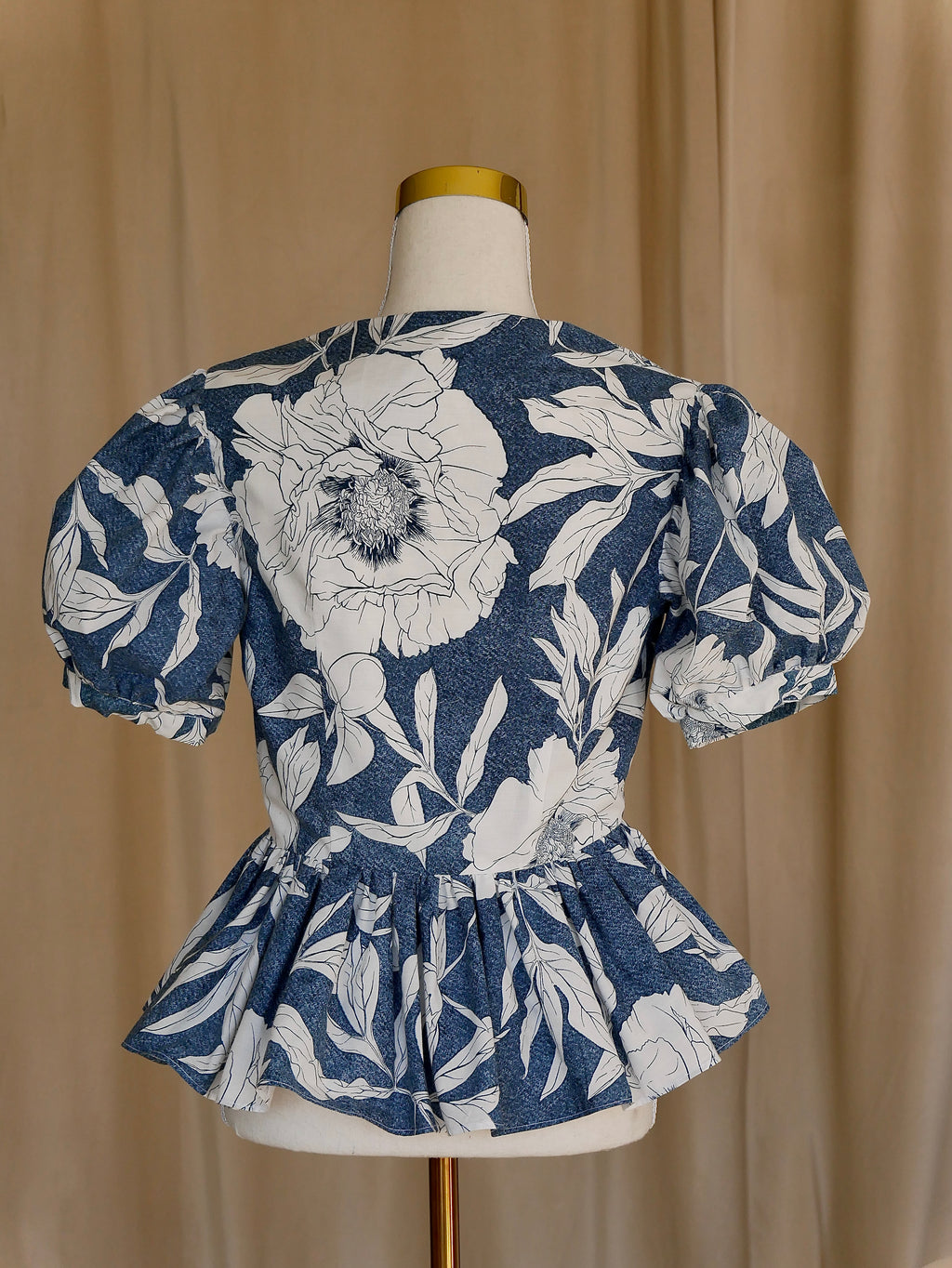 Tie-Front Peplum Bodice