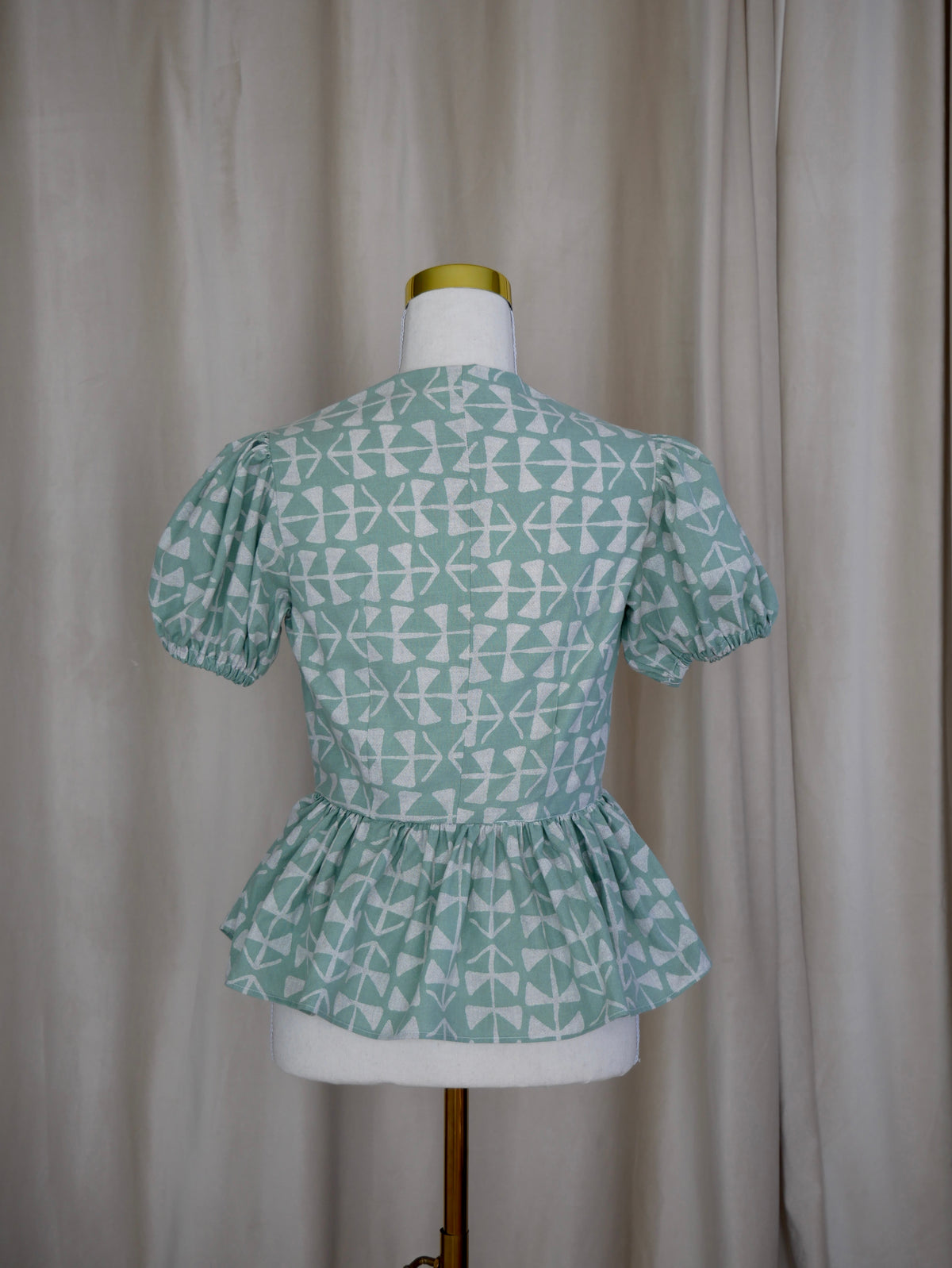 Tie-Front Peplum Bodice