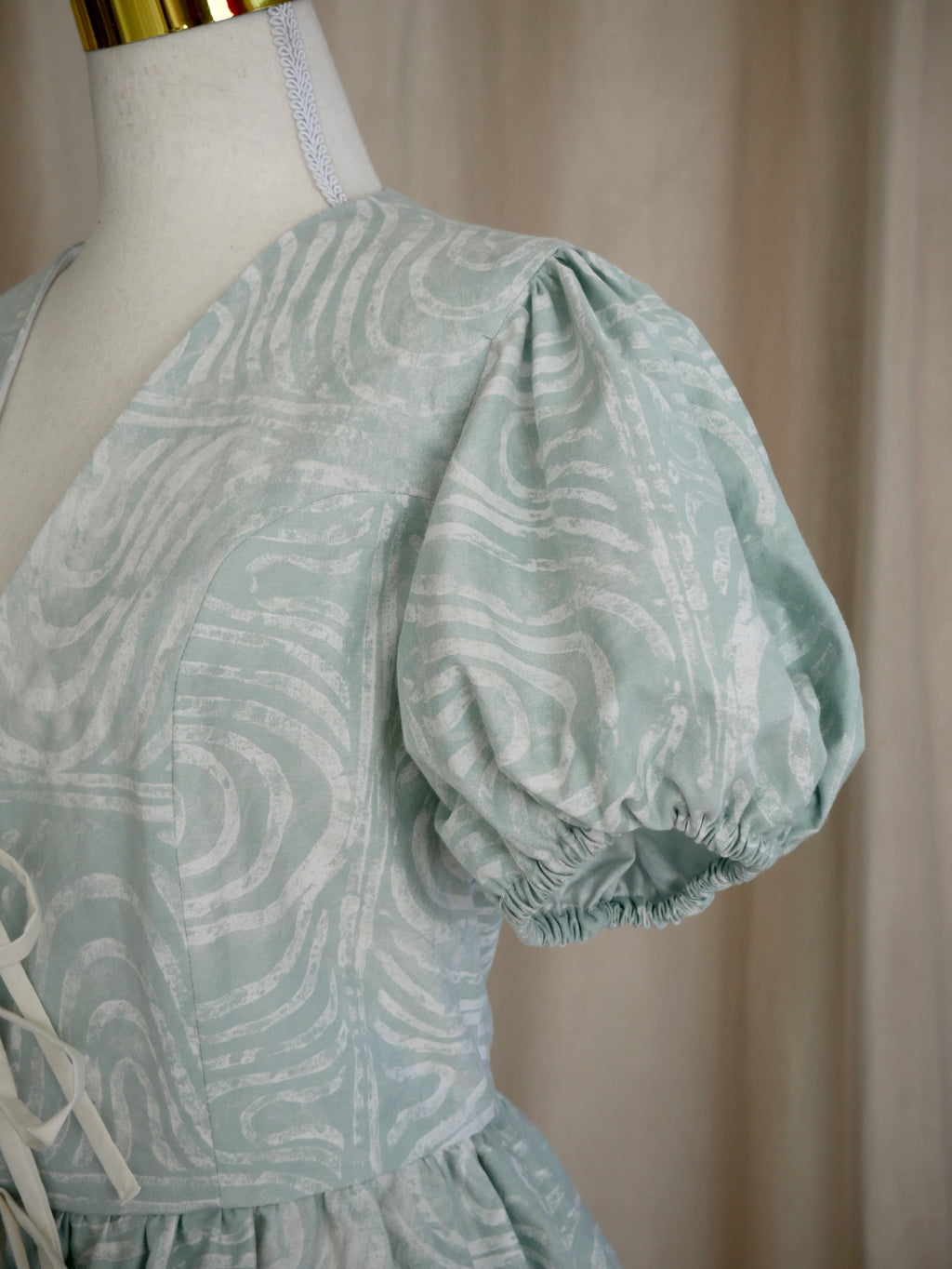 Tie-Front Peplum Bodice
