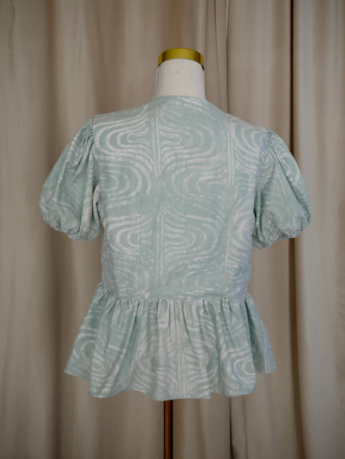 Tie-Front Peplum Bodice