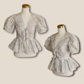 Tie-Front Peplum Bodice