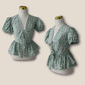 Tie-Front Peplum Bodice